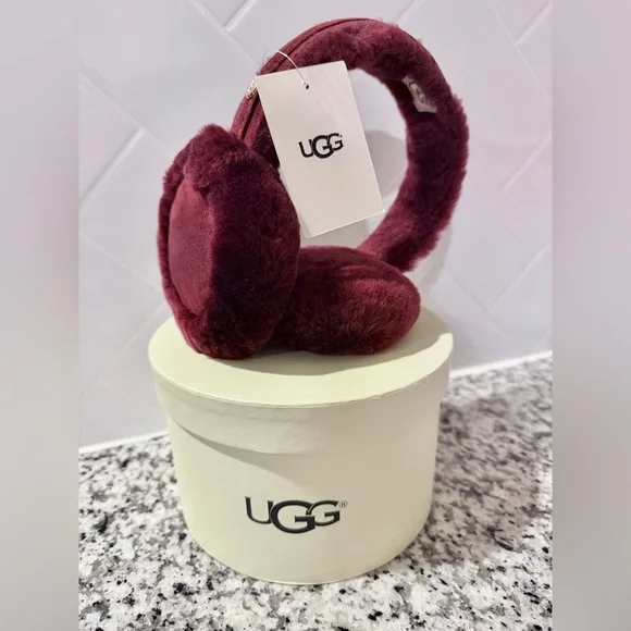 NWT Burgundy Red UGG Earmuffs-Wine Tasting - Picture 4 of 6